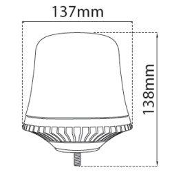 Girofar LED cu un punct de prindere 10-30V Girofar LED cu un punct de prindere 10-30V